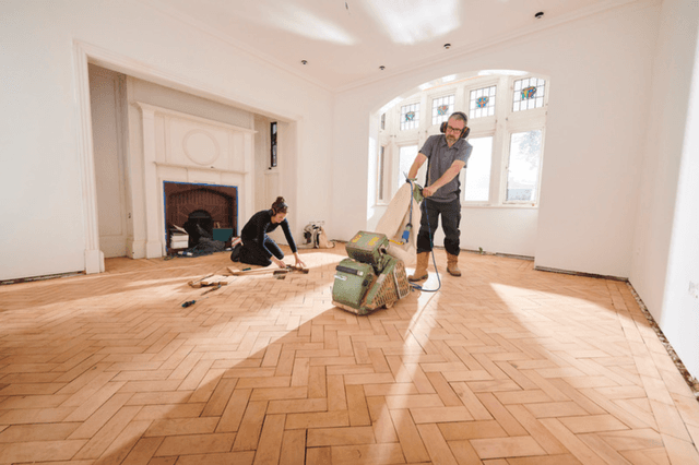 To install or maintain hardwood flooring